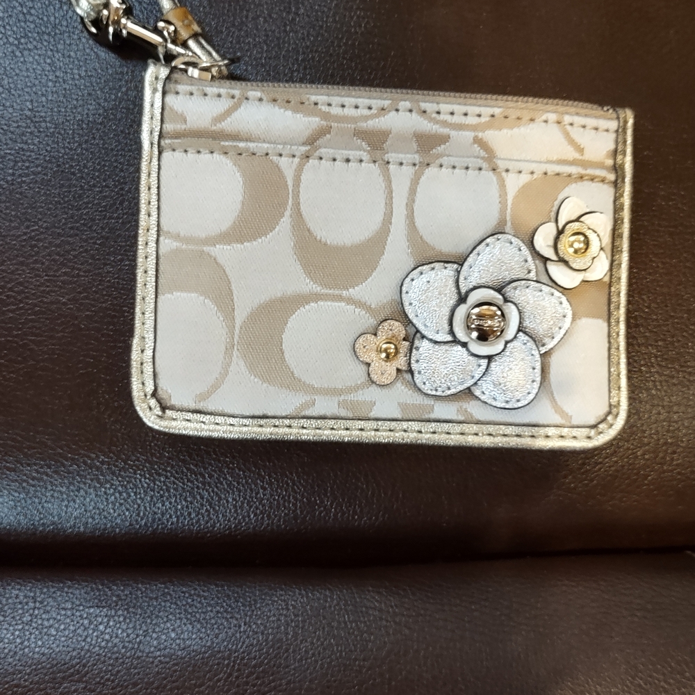 Coach Cream Card Holder